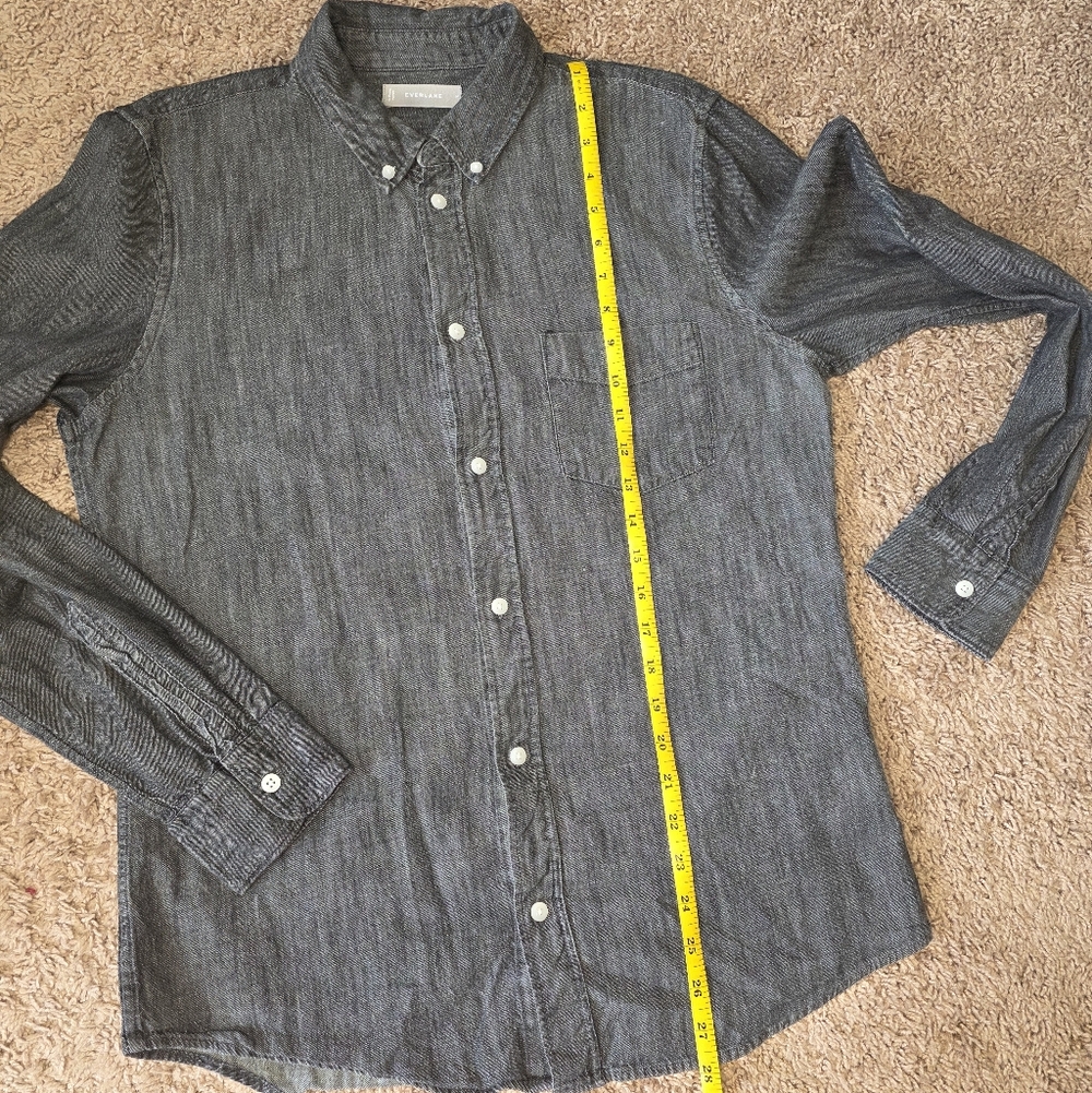 Everlane Men's Button Down Denim Shirt Size Medium - Picture 9 of 9